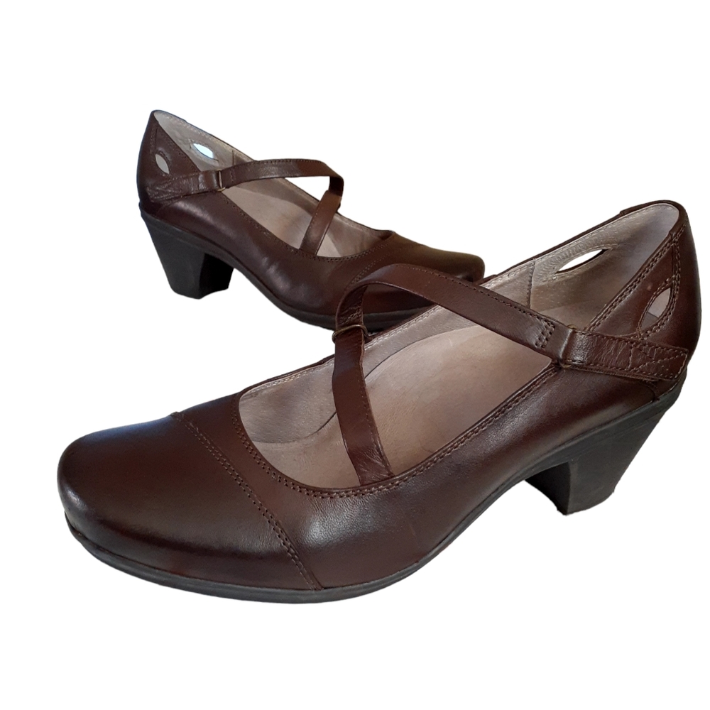 Abeokuta B.I.O. System Brown Leather Double Strap Size 9